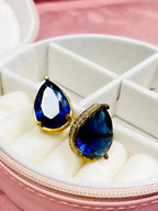 Candace studs- Dark Blue