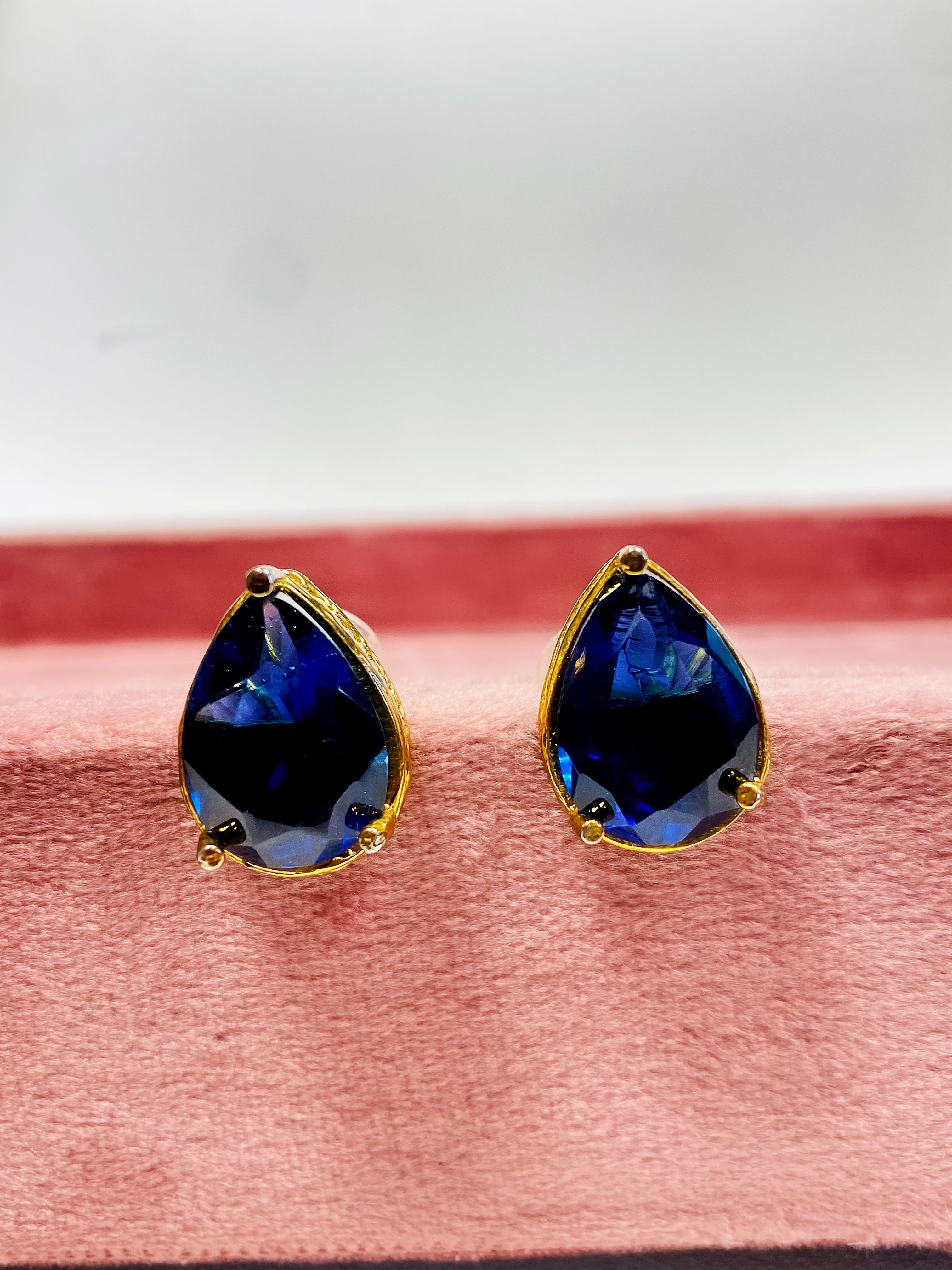Candace studs- Dark Blue