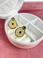 Almond Studs- Black
