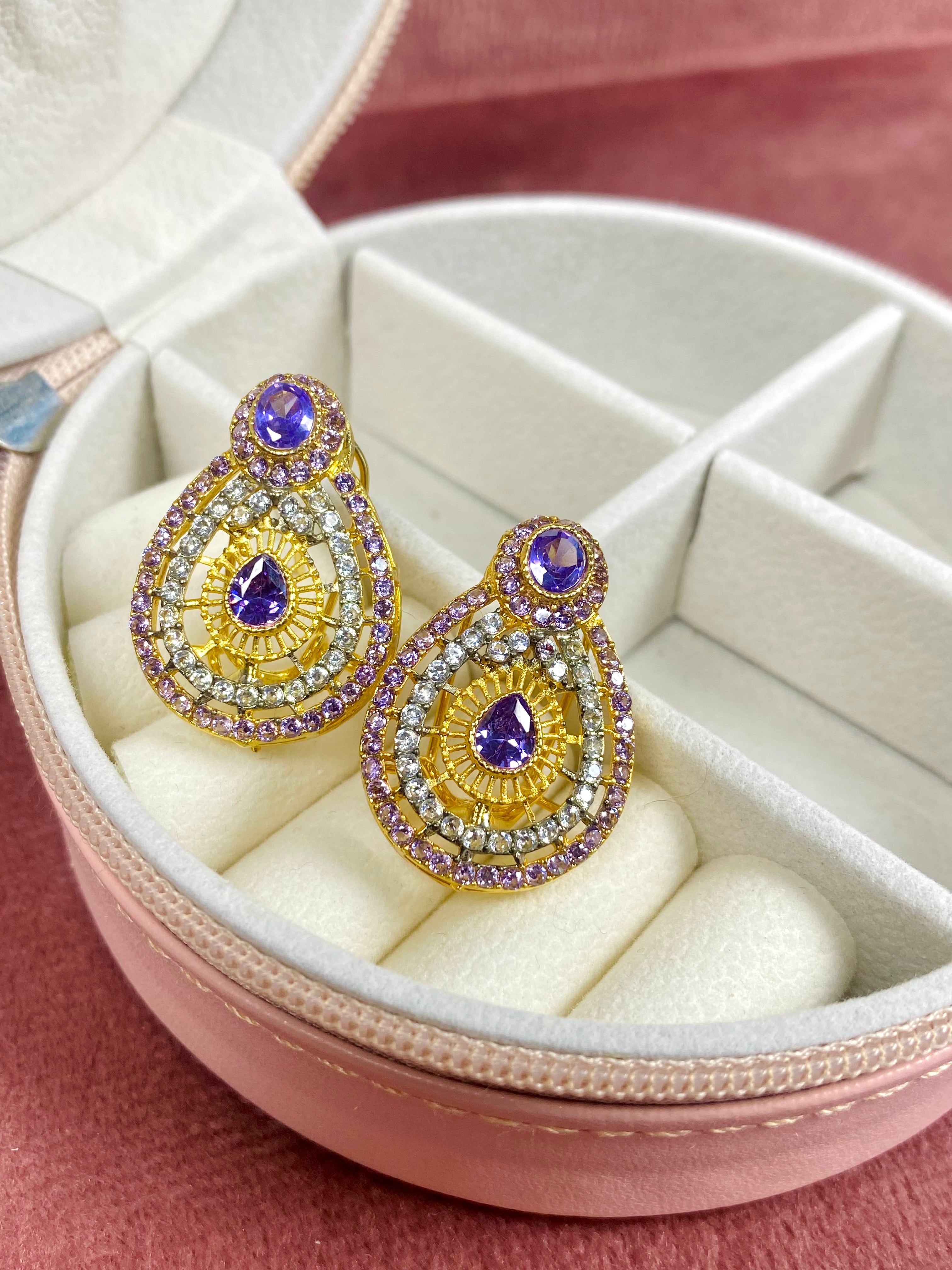 Almond Studs- Lilac