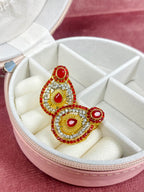 Almond Studs- Red